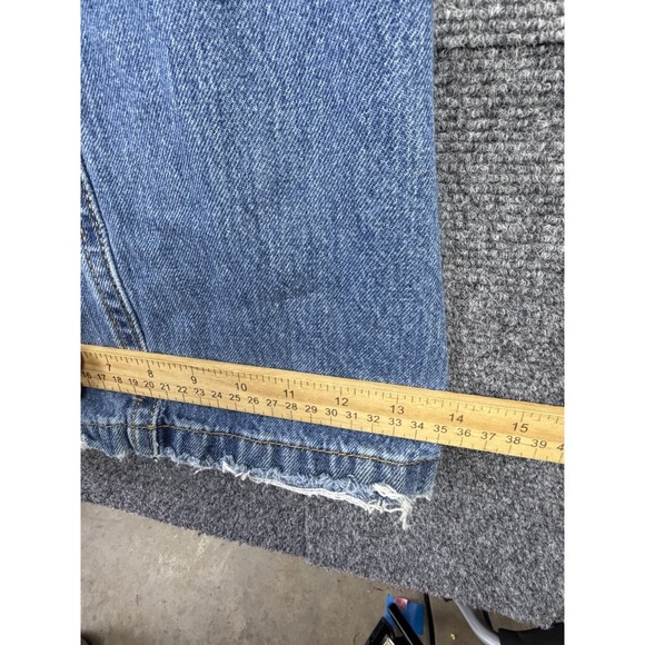 Levis Premium Womens 32 Blue Noughties Bell Low Rise Jeans Flare Wide Leg Denim - Picture 13 of 13